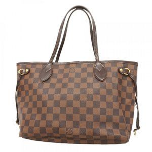 Louis Vuitton Damier Neverfull PM Tote Bag N51109 Ebene for Women